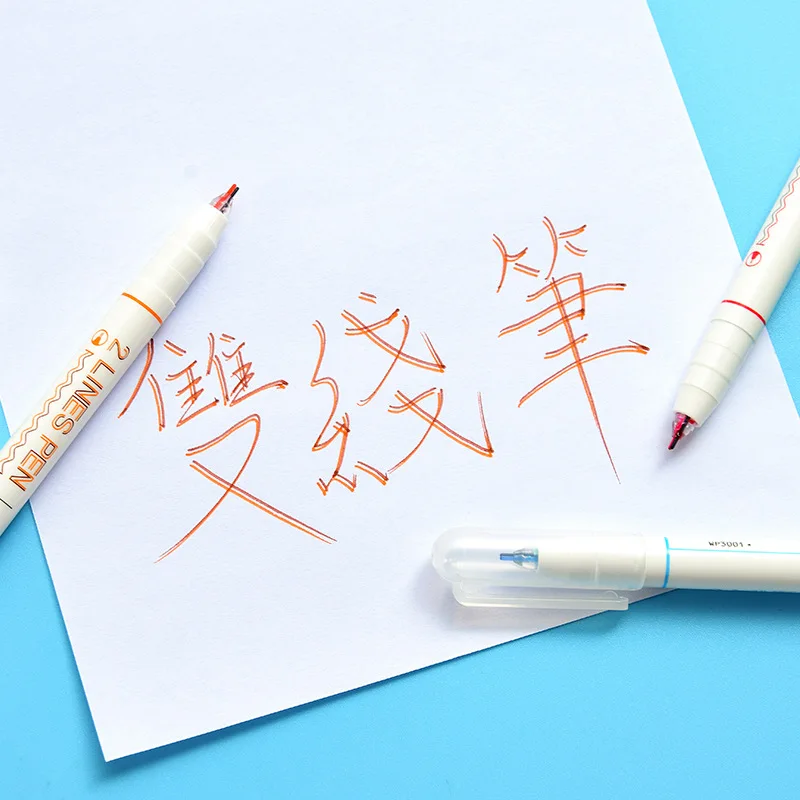 1 шт. креативная двухстрочная ручка милая девушка двухцветная с рисунком узором