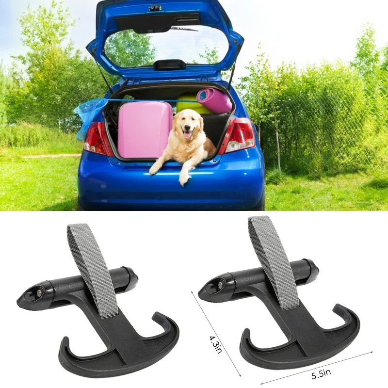 

High Quality Multifunction Car Cargo Trunk Bag Hook Holder Hanger Organizer Durable Plastic Rear Racks Interior Accessories