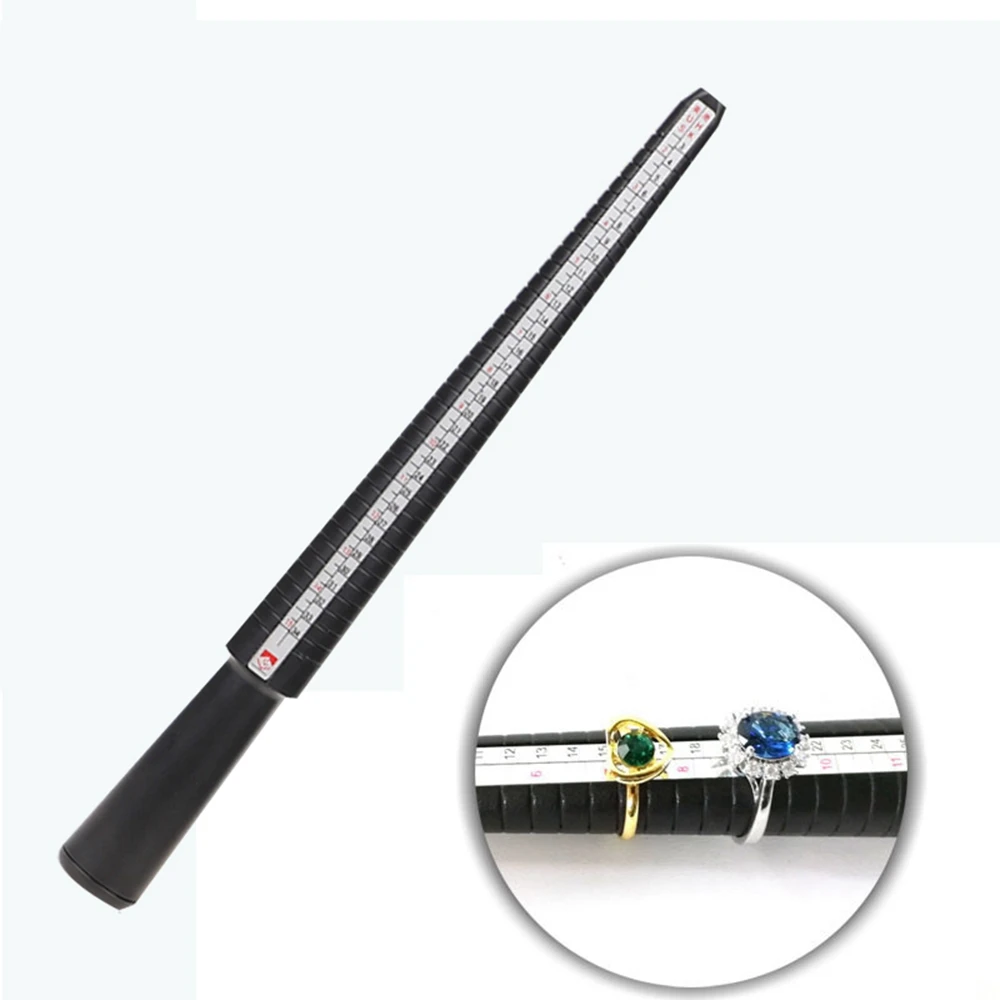

Ring Sizer Measuring Tool Ring Mandrel Mido Stick Diameter Measurement Ring Scale US Size 2-15 EUR Size 41-76 Jewelry Supplies