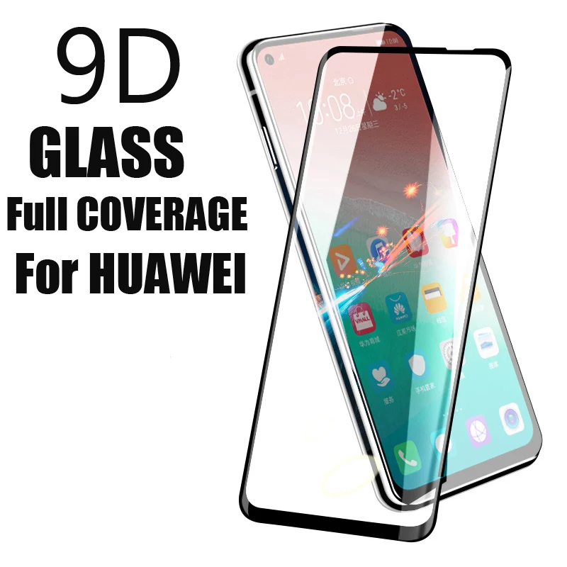 Закаленное стекло 9D для huawei Honor 10 lite 20 Pro 8X 9X 8A Защита экрана P Smart Z Y7 Y9 2019 защитное
