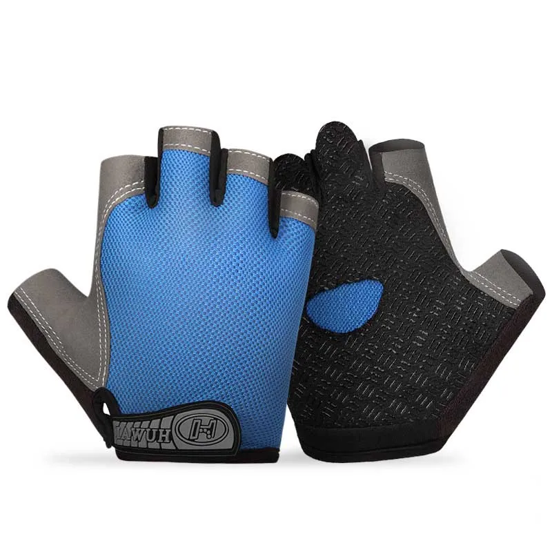

Indoor Sports Fitness Half Finger Gloves Men's And Women's General Anti Slip Breathable Gloves Palm Shock Absorption Spring And