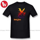Imagine Dragons Футболка мужская футболка 6XL базовые футболки большого размера плюс 5XL мужская футболка с коротким рукавом 100% хлопок Повседневная музыкальная футболка