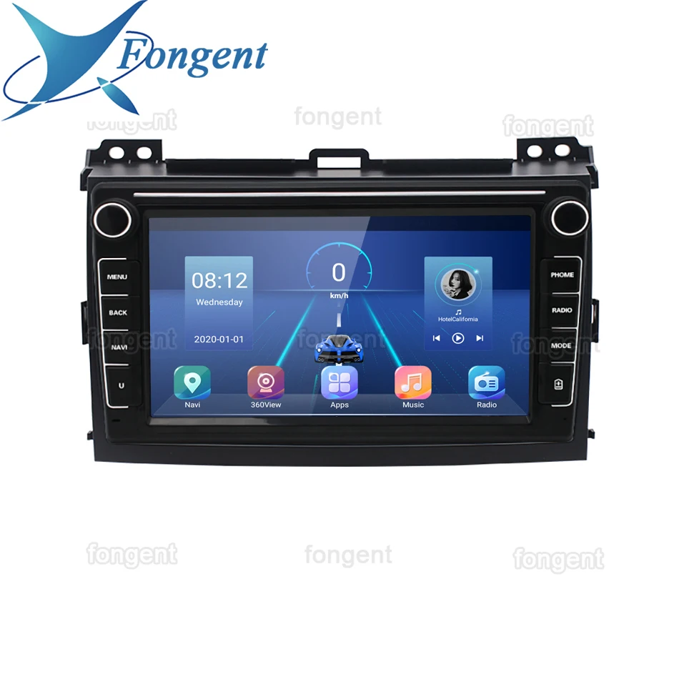 

Автомобильный мультимедийный плеер на Android 10,0 для Toyota Land Cruiser Prado 120, Авторадио с GPS-навигацией, камерой, Wi-Fi, IPS экраном, стерео, RDS