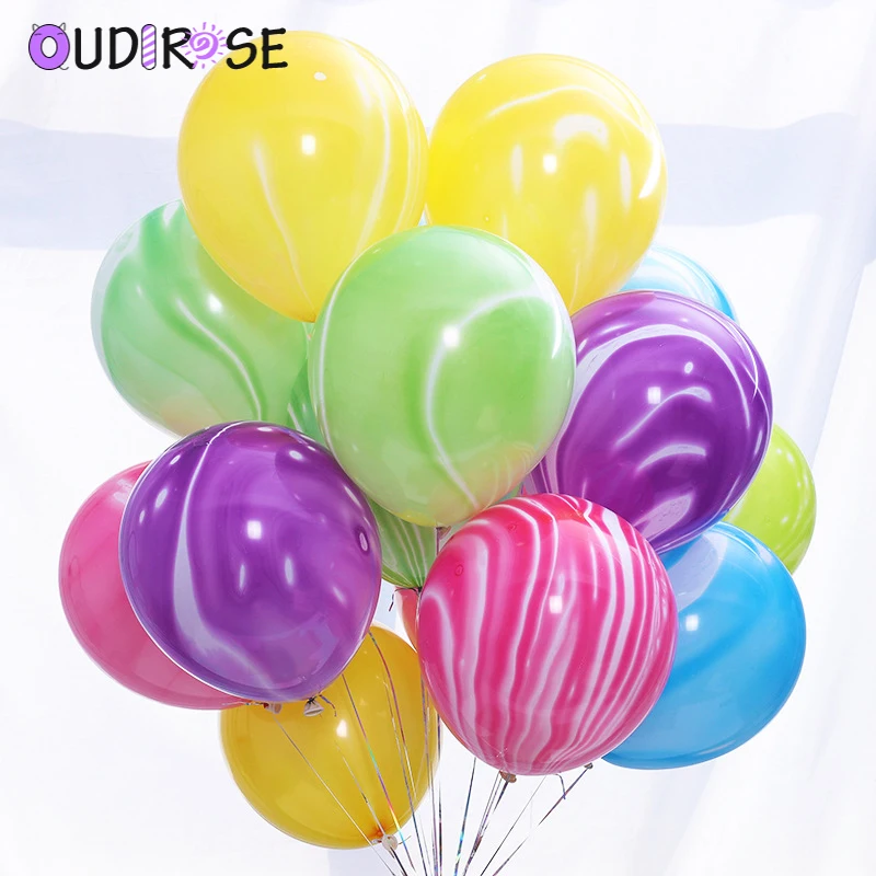 Шарики с мраморным агатом 12/10 дюймов украшение для свадебного фестиваля