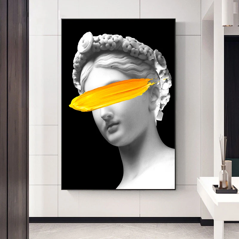 Плакаты с изображением цветов на холсте черно-белые богини Греции | Дом и сад