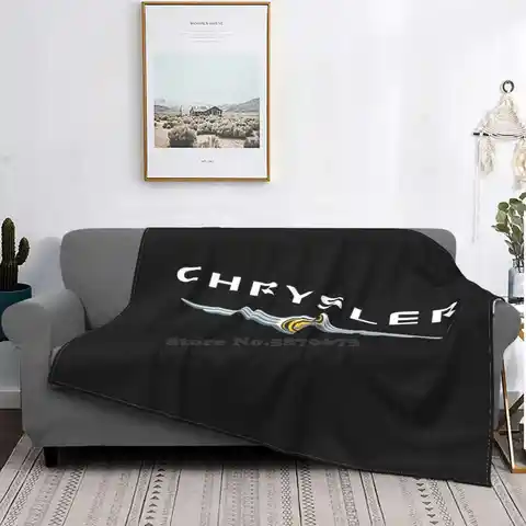 Новинка, распродажа, мягкое фланелевое одеяло с принтом на заказ, логотип Chrysler, материал для логотипа Chrysler