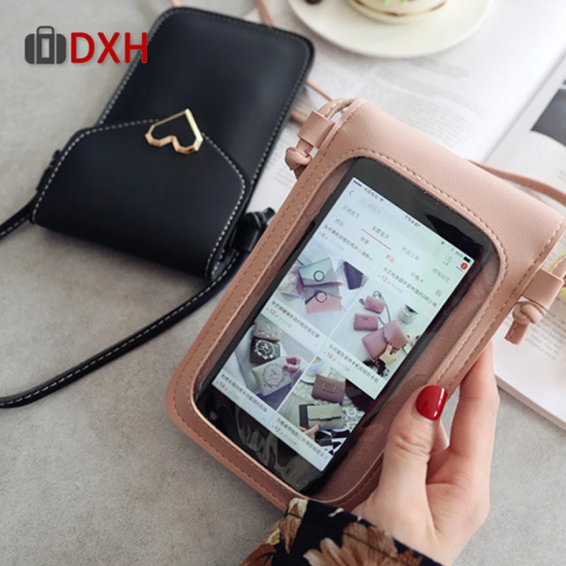 Женская сумка DXH для телефона 2019 кошелек монет через плечо девочек милый