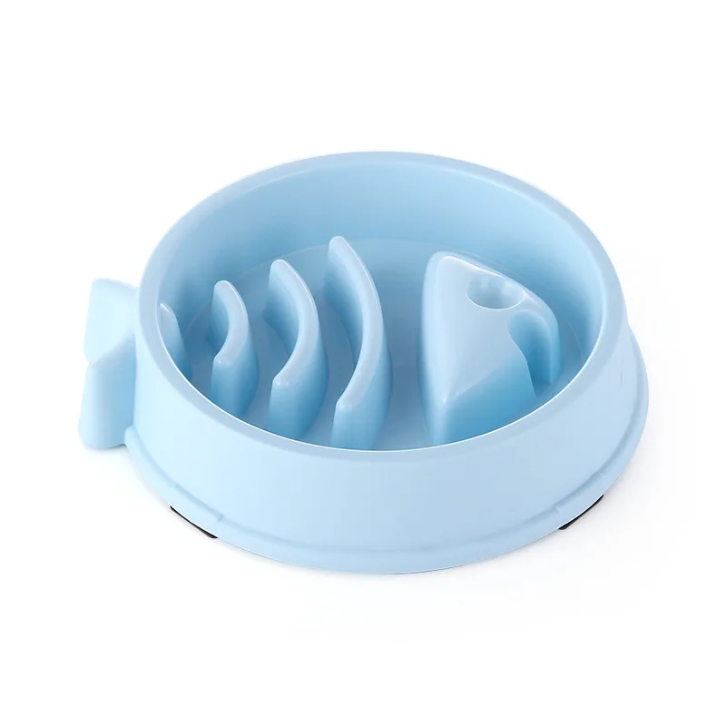 

New Fishbone Styling Anti-Choke Dog/Cat Bowl Pet Slow Feeding Collapsible Food Bowl Dog Supplies Dog Accessories for Large Dogs