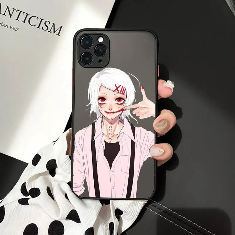 

anime JUUZOU SUZUYA Tokyo Ghouls Phone Case matte transparent For iphone 7 8 11 12 plus mini x xs xr pro max cover