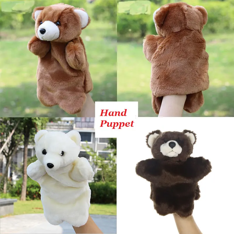 Имитация животных медведь панда свинья собака ручная кукла мягкая плюшевая