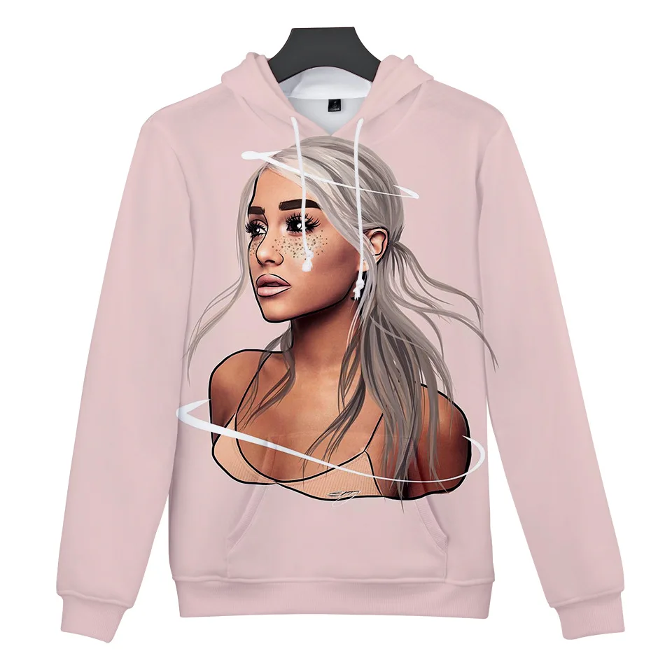 Милые Удобные толстовки Ariana Grande 3D для женщин/мужчин СПАСИБО следующая певица Ариана Гранде 3D Harajuku девушка толстовки