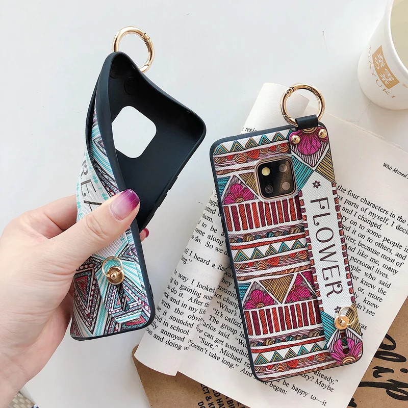 Художественный окрашенный чехол на запястье для Huawei Mate 20 Pro P20 Lite P30 Nova 5 4 3 3i Honor 10 8X