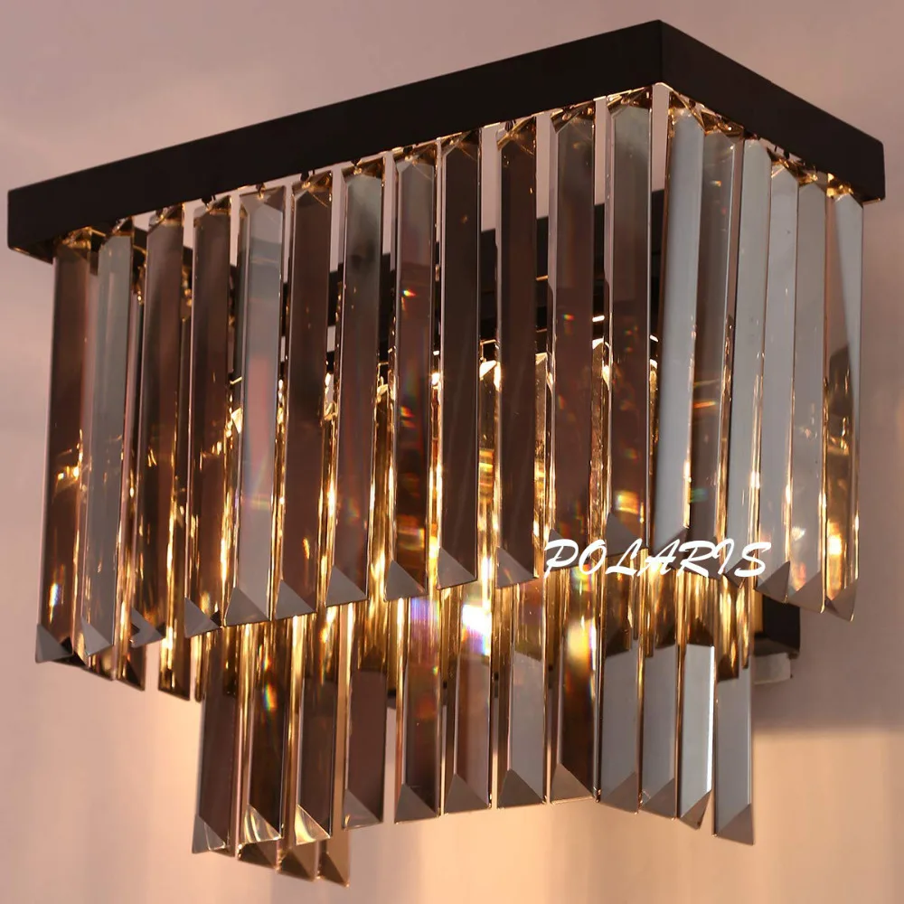 Современная винтажная K9 Хрустальная люстра бра лампа Ретро Кристалл настенный