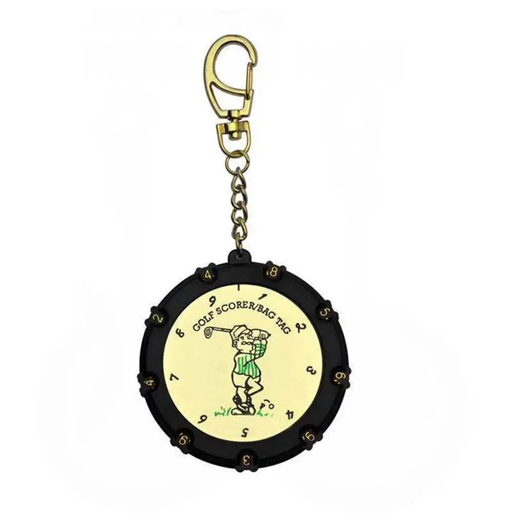 

Golf Scorer 9 Shots 18 Holes with Clip Keychain Golf Score Keeper for Outdoor Sports Golf Attachment Accessories