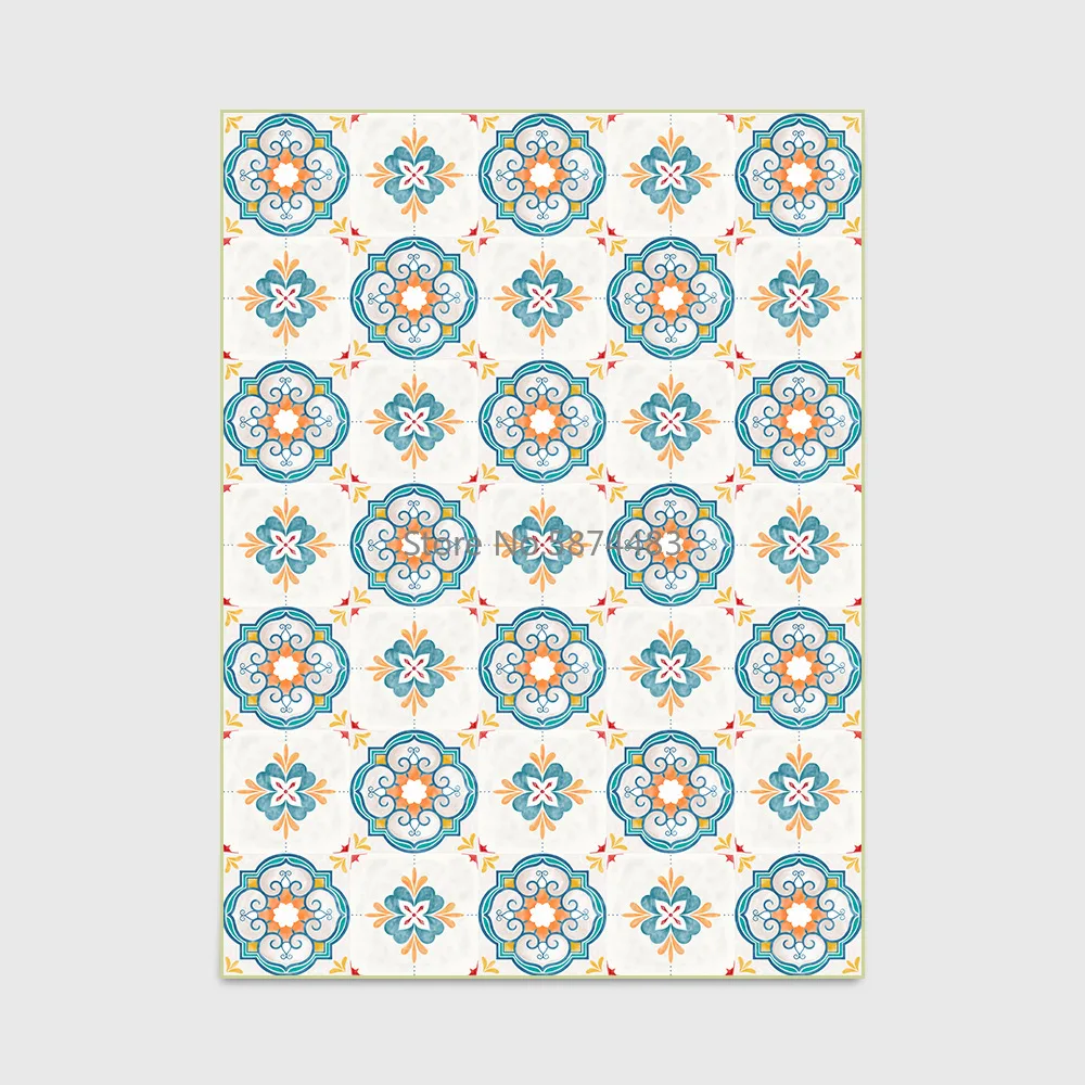 200*300 см в новом европейском Стиль светильник синий желтый паркетный пол дверной