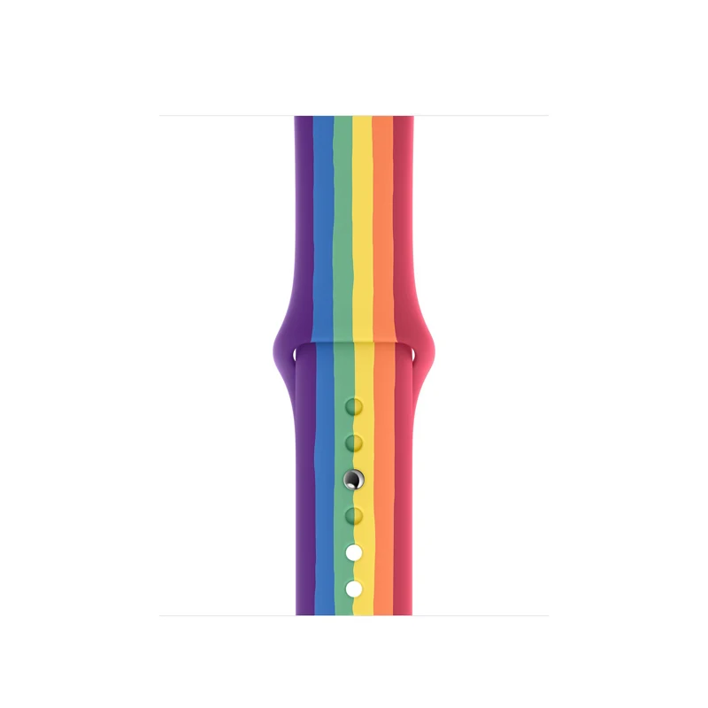 Pride Edition для Apple Watch Band 42 мм 38 силиконовый ремешок Iwatch Correa 44 40 спортивный браслет