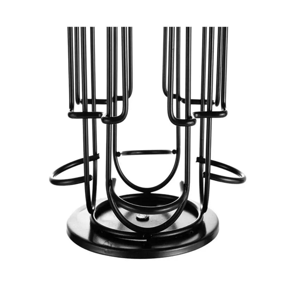

24 Cups Rotatable Coffee Pod Holder For Capsule Display Tower Stand Rack Steel Storage Capsule Shelves A3L3
