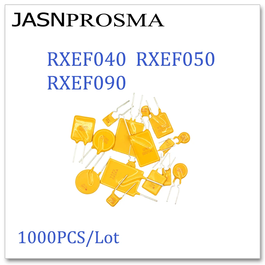 JASNPROSMA 1000 шт./лот RXEF040 RXEF050 RXEF090 72 в 0.4A 0.5A 0.9A XF040 XF050 XF090 PTC предохранитель DIP сделано