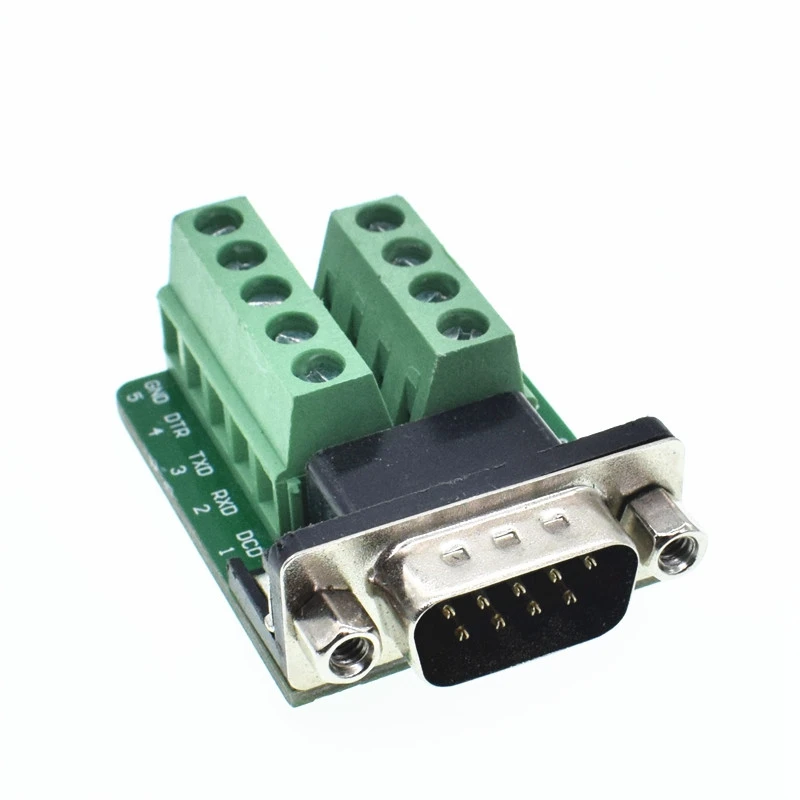 D SUB 9pin DB9 Male Female адаптер сигналов модуль клеммы RS232 Serial To Terminal
