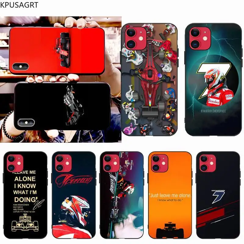 

KPUSAGRT f1 Kimi Phone Case Cover for iphone 12 pro max 11 pro XS MAX 8 7 6 6S Plus X 5S SE 2020 XR case