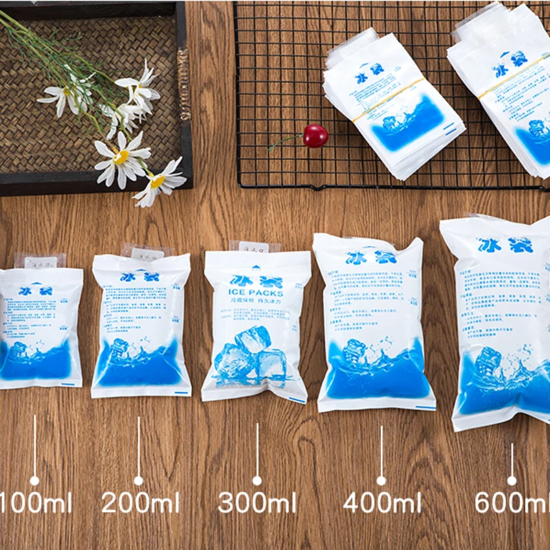 10Pcs Reusable Ice Bag Water Injection Icing Cooler Bag Pain Cold Compress Drinks Refrigerate Food Keep Fresh Gel Dry Ice Pack images - 6