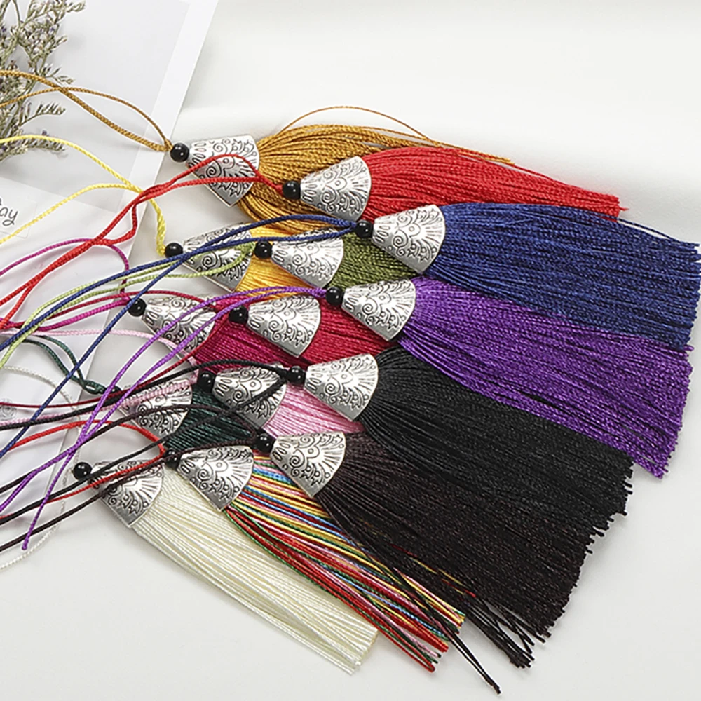 10 шт. 8 см красочные шелковые кисточки с бахромой декоративные подвески для