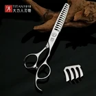 Титановые профессиональные ножницы для стрижки волос, ножницы для парикмахерских, филировочные ножницы