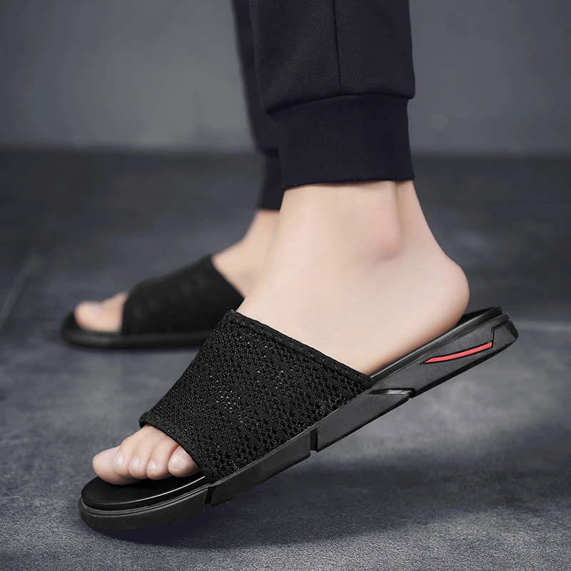 Мужские шлепанцы Дышащая мужская обувь вьетнамки Повседневные летние сандалии