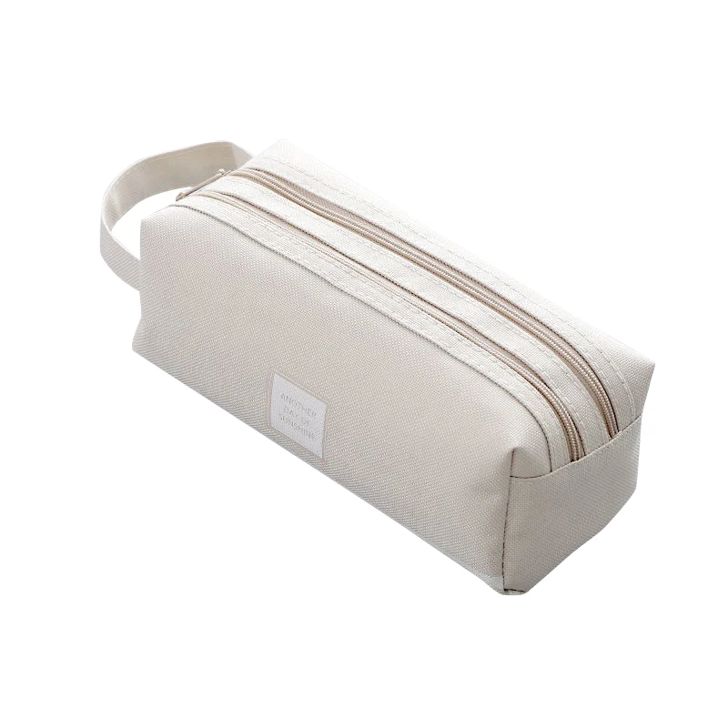 

New Hot Pencil Case Large Capacity Student Stationery Pouch Pen Bag with Double Zipper Closure Office Organizer Stationery Bag
