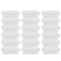 50pcs transparent fruit carry out box disposable salad meal containers food storage box take out packing box 500ml