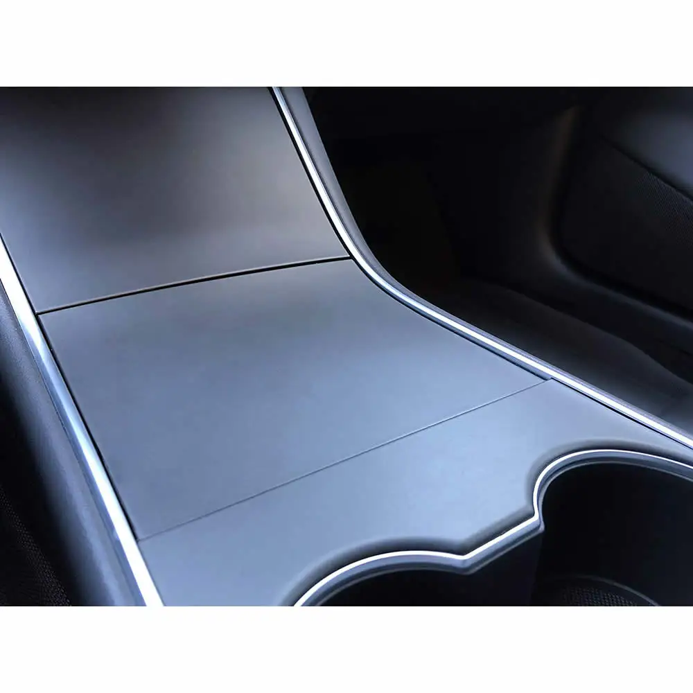 

Matte Black Console Wrap Kit Decals for Tesla Model 3 Protects Your Center Console From Scratches and Scrapes