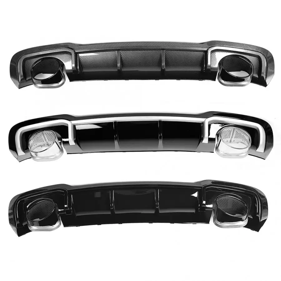 Для заднего бампера RS3 диффузор с наконечником для ABT подходит Audi A3/S3 8V 2017 2018 2019