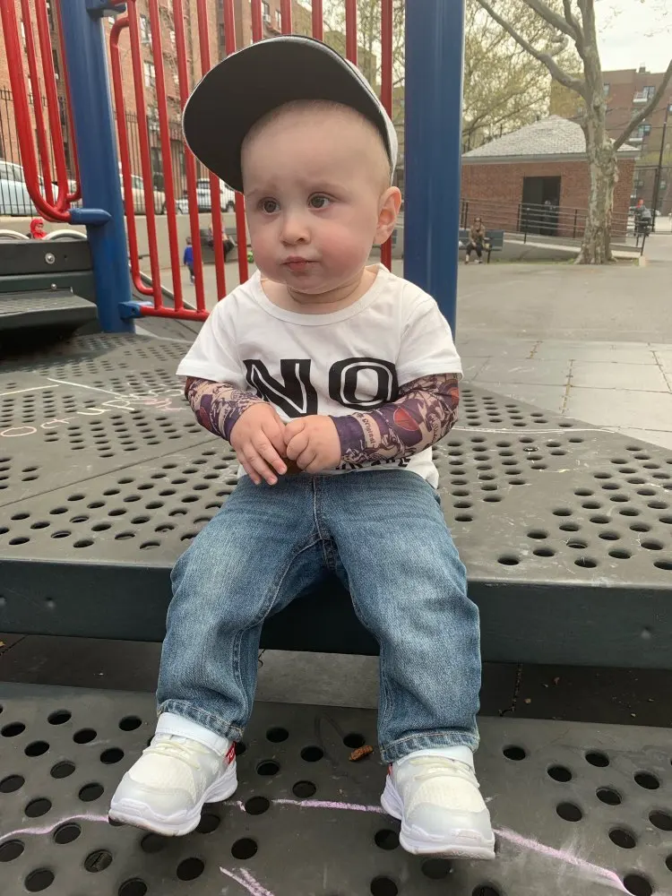 2021 летняя одежда для новорожденных маленьких мальчиков татуировки с принтом