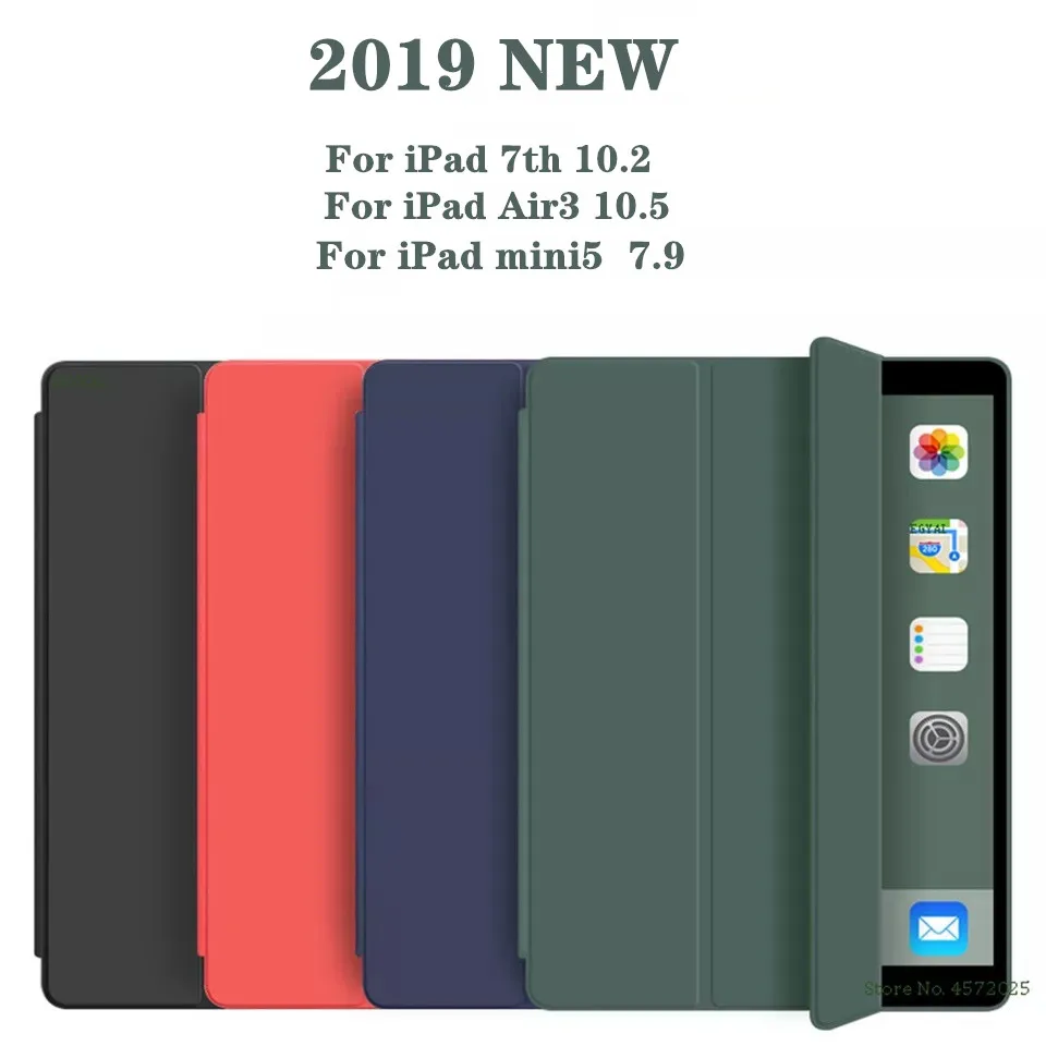Чехол для iPad 10 2 7 го поколения ультратонкий кожаный чехол подставка умный mini 5 Air 3