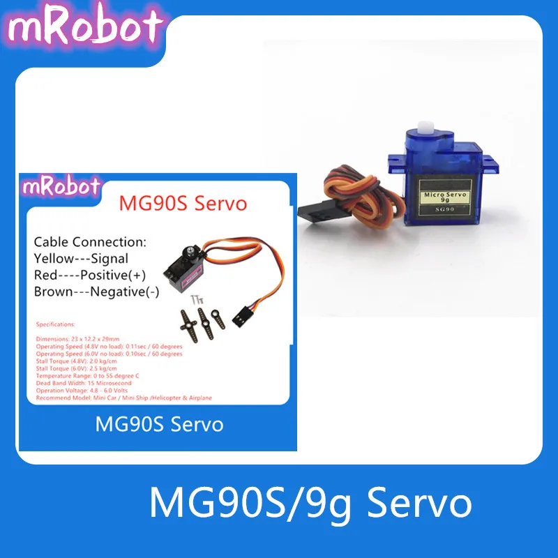 4 шт. цифровые микросервоприводы MG90S 9g с металлической шестерней для робота Arm 450