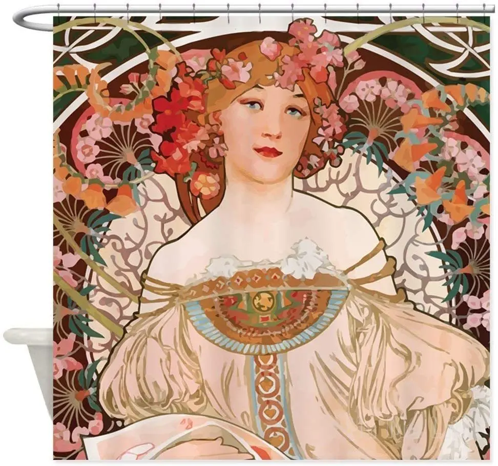

Alphonse Mucha Reverie Decorative Shower Curtain