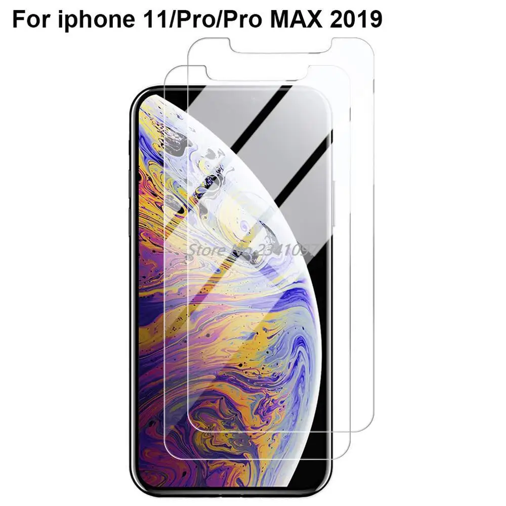 

Tempered Glass For iPhone 11 Pro Max 2019 Screen Protector Protection Film For iPhone X XS XR XS Max Protective film glass