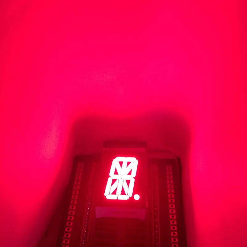10 шт. светодиодные дисплеи 16 сегментов красная светодиодная трубка куб 0 8 дюйма