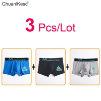 3 pcslot mens boxer pants korean cotton personalized printing large underwear fashion youth sexy sports shorts brand hot