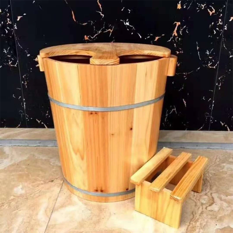 Новая модная Ванна Cunninghamia Lanceolata покрытие ванны для ног ванна для ног Толстая ванна для ног массажная ванна для ног Замачивание деревянная мебель для дома
