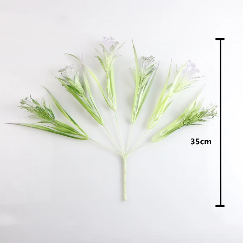 

1pcs artificial flower home decoration plant bunch of artificial flowers plastic water plants green plants plant accessories