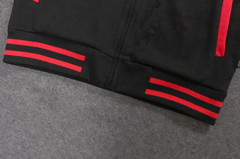 Japan embroidery Jacket Women Spring Autumn Bomber Harajuku Tops Casual Loose Baseball Red black Short Splice Streetwear |