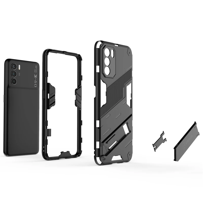 for oppo k9 pro case for oppo k9 pro cover hard kickstand shockproof back phone bumper for oppo a93 a94 a95 a74 k9 pro fundas free global shipping