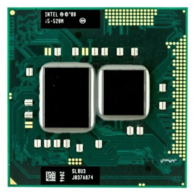 Оригинальный процессор для Intel Core i5 580M 560M 540M 520M двухъядерный PGA 988 ноутбук
