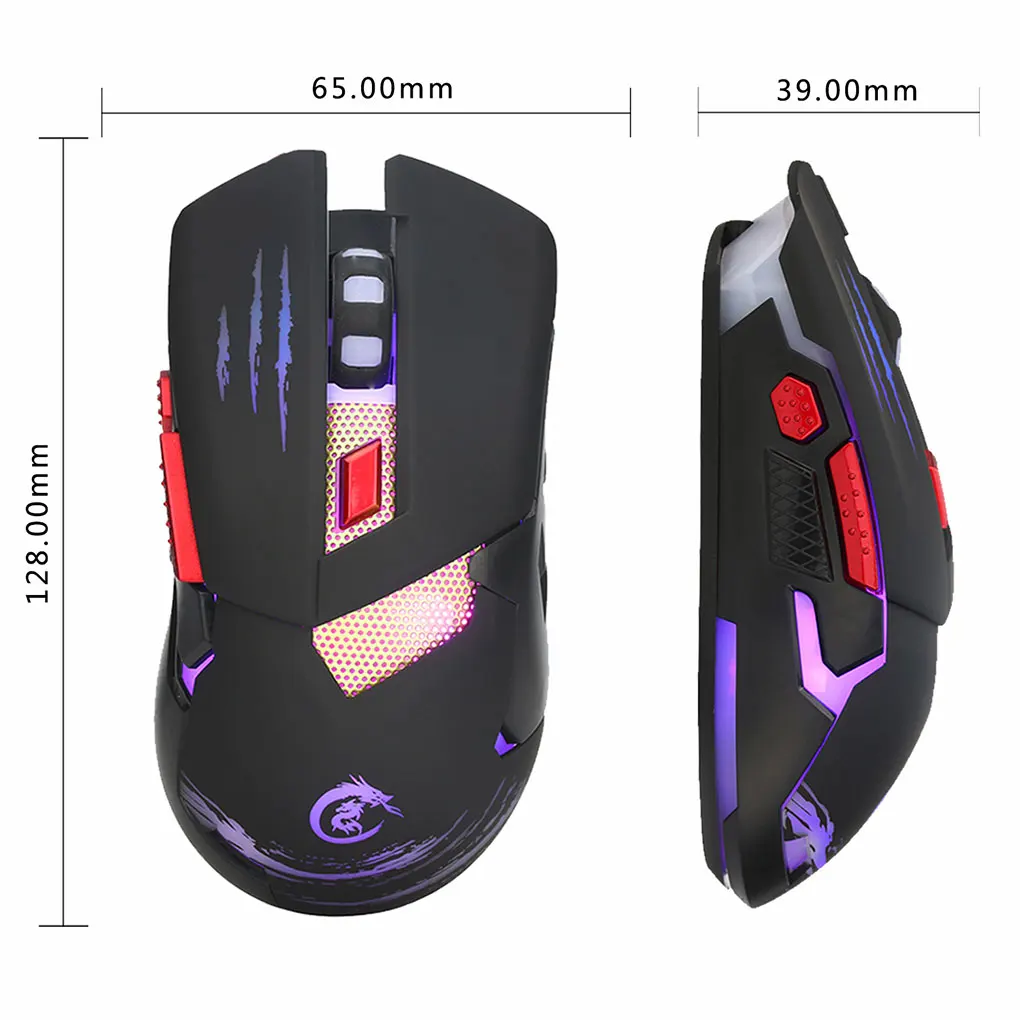 

104 Keys Backlight Mechanical Gaming Keyboard Mouse Set USB Wired Gamer Keyboard Mouse Combo Game Keypad Mice Russian/English