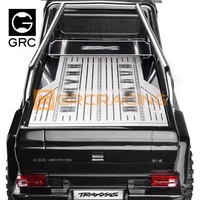 stainless steel rear luggage compartment lid trim panel is applicable to 1 10 rc car trx 6 g63 trx 4 g500 retrofit accessories