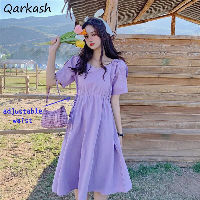 

Женское летнее Повседневное платье, Элегантная модная обувь, тонкий шнурок для колледжа, отдыха ТРАПЕЦИЕВИДНОЕ ПЛАТЬЕ с высокой талией с v-о...