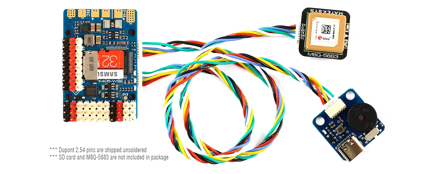 Matek System Mateksys F405 WSE STM32F405RET6 Контроллер полета IANV Встроенный OSD слот DPS310 для дрона CTR
