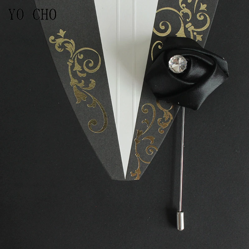 Бутоньерка YO CHO белая розовая Корсажная бутоньерка свадебная шелковые цветы для