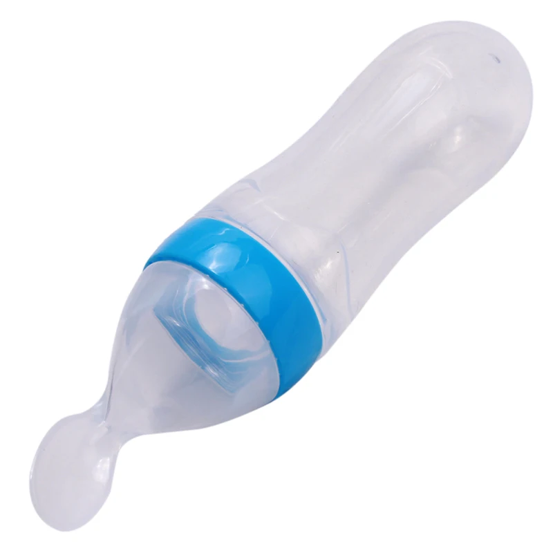 Силиконовая бутылочка для кормления детей с ложкой пищевая добавка рисовая каши